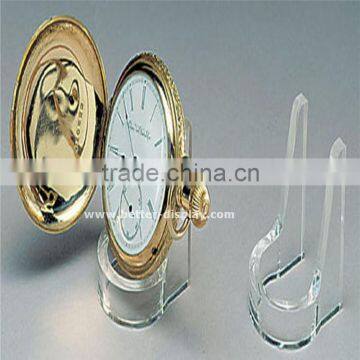 clear acrylic plastic pocket watch display stand