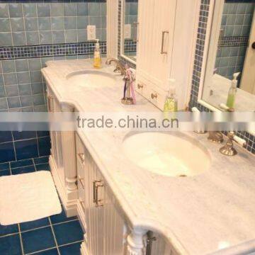 Classic White Quartzite Bathroom Top