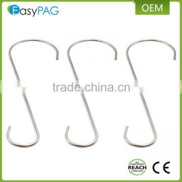 Wholesale factory price metal stainless steel s shaped hanger hook