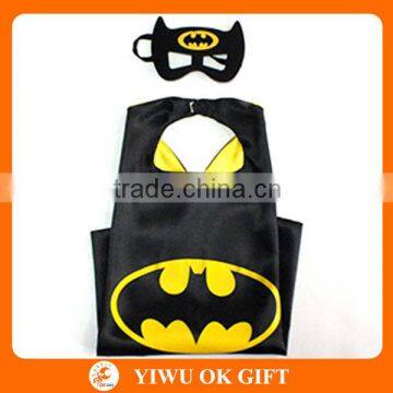 Amazon hotsale bat man cape,superhero cape and mask wholesale