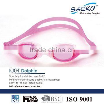 Dolphin - Children Non-toxic Gasket Seal CE Certificated Kids Junior Swimming Goggles
