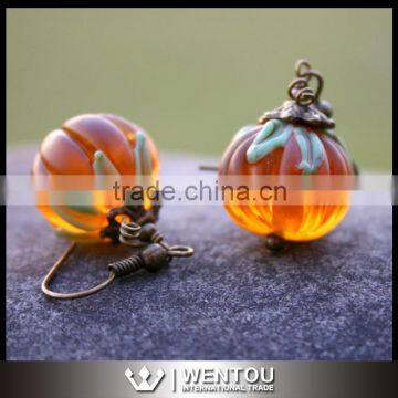 Thanksiving Halloween Pumpkin Earrings