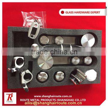 Hot sale SS316 wholesale double sliding shower glass door roller