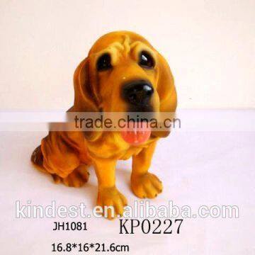 Resin Dog Figurines, Sitting Dog Resin Statue ,dog Figurines for Home &garden Decoration
