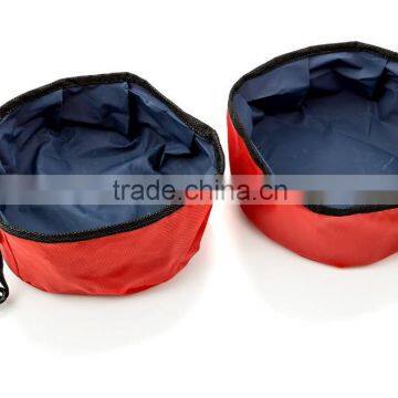 Travel Pet Bowl for Food & Water - Folding Collapsible