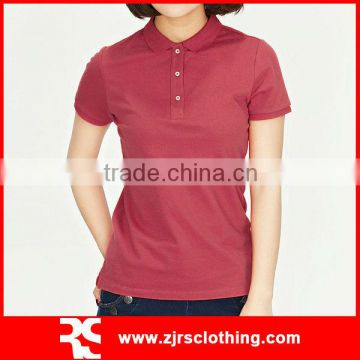 Womens High Quality Cotton and Spandex Polo Shirt