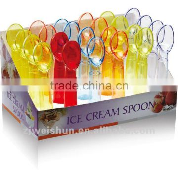 plastic ice cream spoon