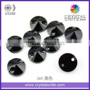 Hot Sale Rivoli Crystal Sew on Chaton Round shape Flatback