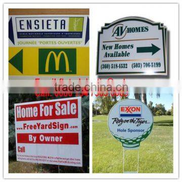 PP corrugated plastic coroplast yard signs