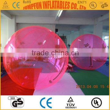 Color customize water walking ball 2m Dia PVC Inflatable Bubble TPU Floating Water Ball