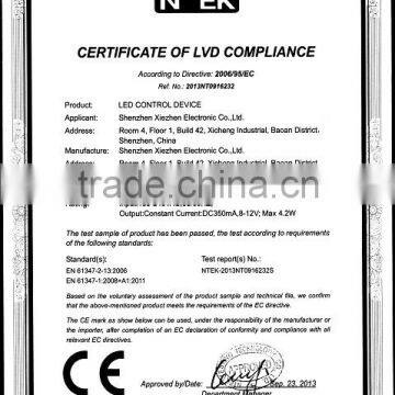Certificate for EMC Compliance