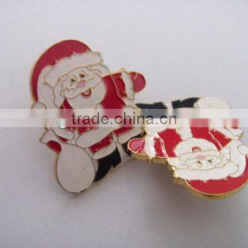 custom soft enamel badges chrismas lapel pins