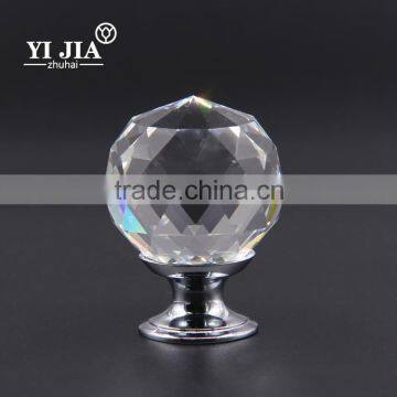 New Clear Fashionable Chrome Finish Mirror Ball Glass Knob