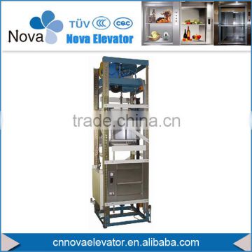 Bucket Elevator, 100~500kg Dumbwaiter Elevator, 0.4m/s Commercial Food Elevator for Kitchen