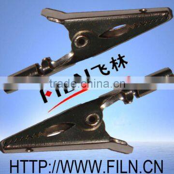 50mm nickel plating single handle battery clip 9v