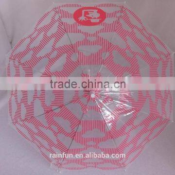 Transparent custom logo chinese umbrella for sale