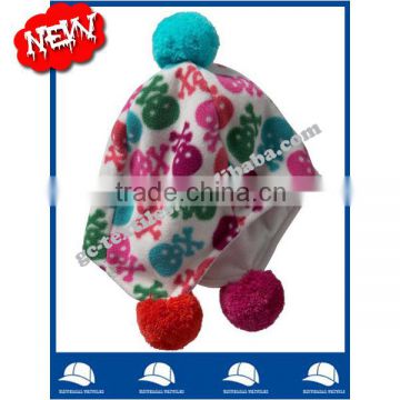 china alibaba manufacturer winter fleece baby skull warm beanie hat and cap