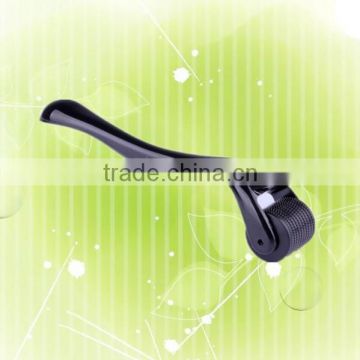 540 Stainless Steel Fixed Tip Black Curved Handle Micro Roller Therapy