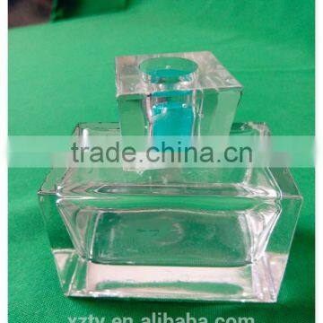 90ml rectangular glass perfume bottles with plastic cap