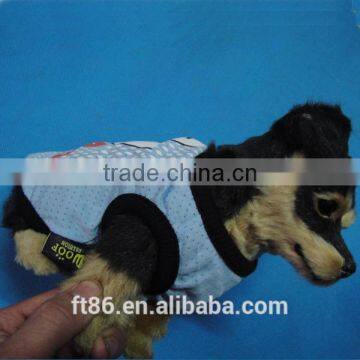 furry lifelike realistic animal figurines simulated dog with clothes