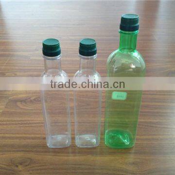 Empty different cooking oil plastic bottle size for 500ml 1000ml square shape