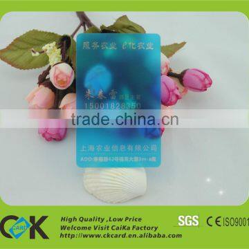 Cheap transparent business card &pvc Visiting card printing in china golden manufacturer