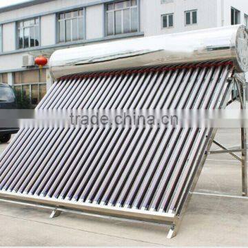 Stainless steel solar water heater for family use, different capacity salor water for sale