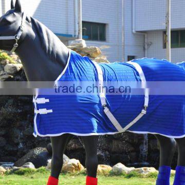 Blue net light and soft netting horse fly rug