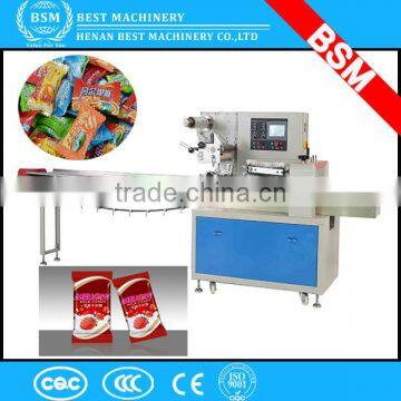 sweet candy packing machine with flow type