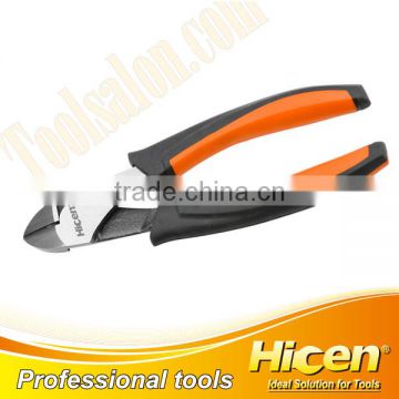 Bi-color Dipped Handle Laborsaving Diagonal Pliers