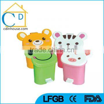 Desktop Novelty Pedal Kids Carton Trash Bin