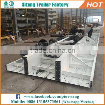 Hot-selling Inexpensive 20ft 40ft Container Semi-trailer 40 Feet Flatbed Truck Trailer Made in China photo-3