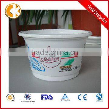 Custom printed disposable PP PET plastic cup for yogurt ice cream