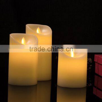 Led Moving Wick Wax Candles Led Wax Candle With Dancing Wick Flameless Flicking Moving Wick Candle Battery Operated Led Candles photo-2