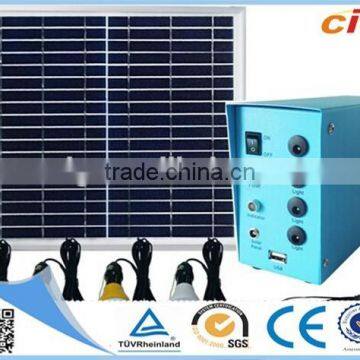 Professional 12V 7Ah Mini Home Solar Power System with Mobile Charger