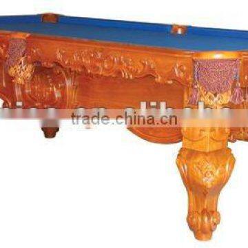 Wooden classical hand carving pool table,MOQ:1PCS(B68011)