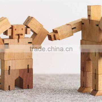 Blocks of Wood Cube Robot Children's Creative Puzzle Toys Amazing Shape Cube Puzzle photo-2