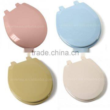 Color Match Molded Wood Toilet Seat, Colorful MDF Moulded toilet seat cover, soft close, color match molded toilet seat