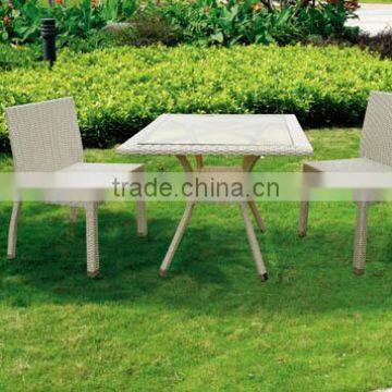 Grey Aluminium Wicker Table&Chair Set L90509-10