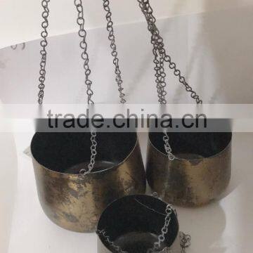 Hanging Antique Planter with Chain