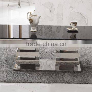 C414 Rectangle Glass Coffee Table Modern Furniture photo-2