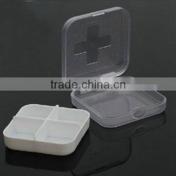 Custom logo promotional plastic travel pill container travel pill box