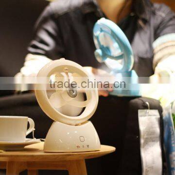 Mini portable spray humidifier fan office mute Water Spirit USB rechargeable humidifier fan