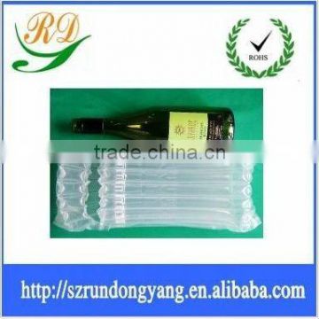 clear plastic wine bottle air bagas