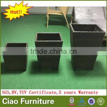 Garden Rattan Plant Pot Outdoor Flower Planter photo-2