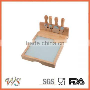 Wooden Cheese Board Set 4pcs Cheese Tools Set photo-4