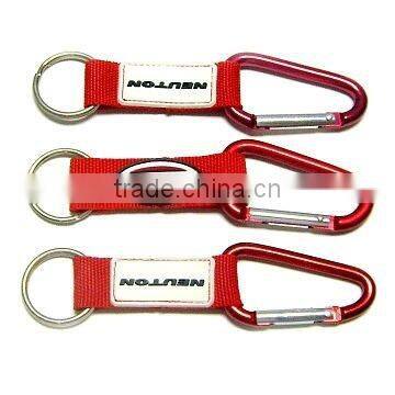 Carabiner with lanyard