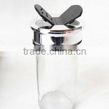 Small Clear Glass Paragon Spice Jars With Butterfly Cap photo-4