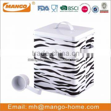 Antique Metal Pet Food Storage Containers photo-2