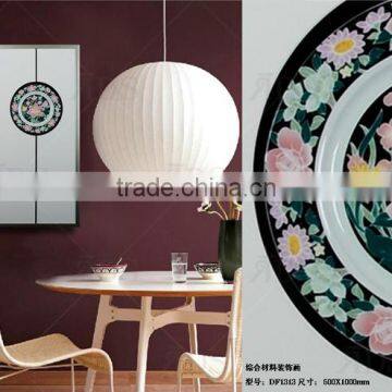 Framed Handmade Decorative Glass Plate Wall Art for Home Decoration photo-2